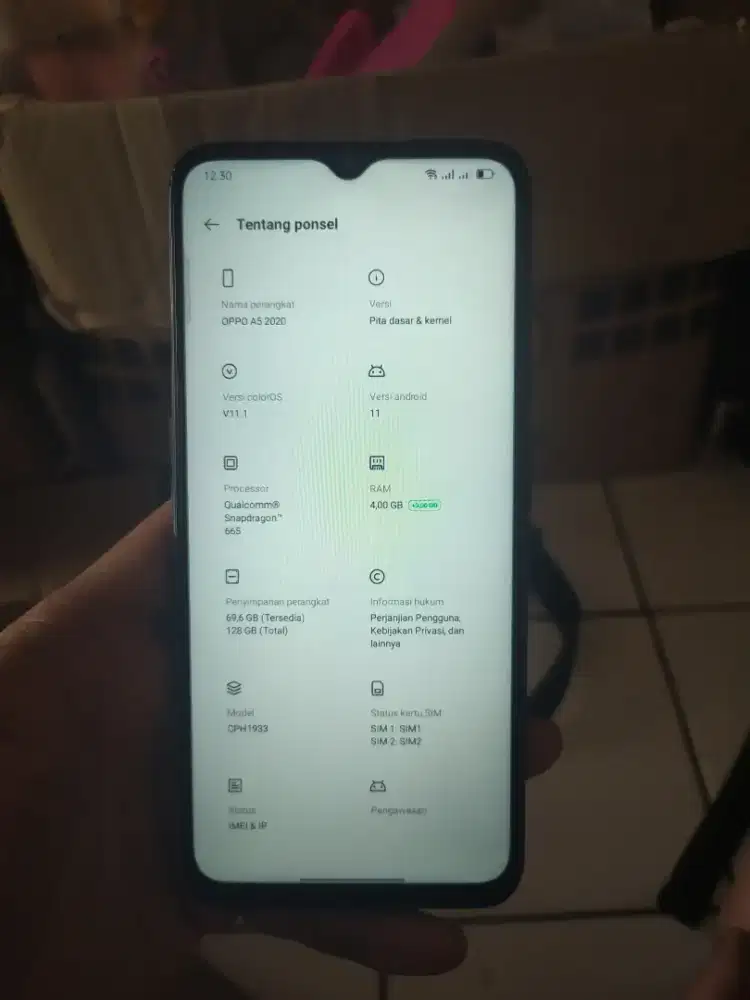 OPPO A5 2020 4/128 HP ONLY