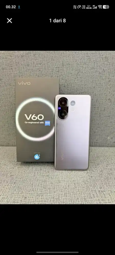 VIVO V60 8/256 Jual BU Mulus No Minus Garansi On