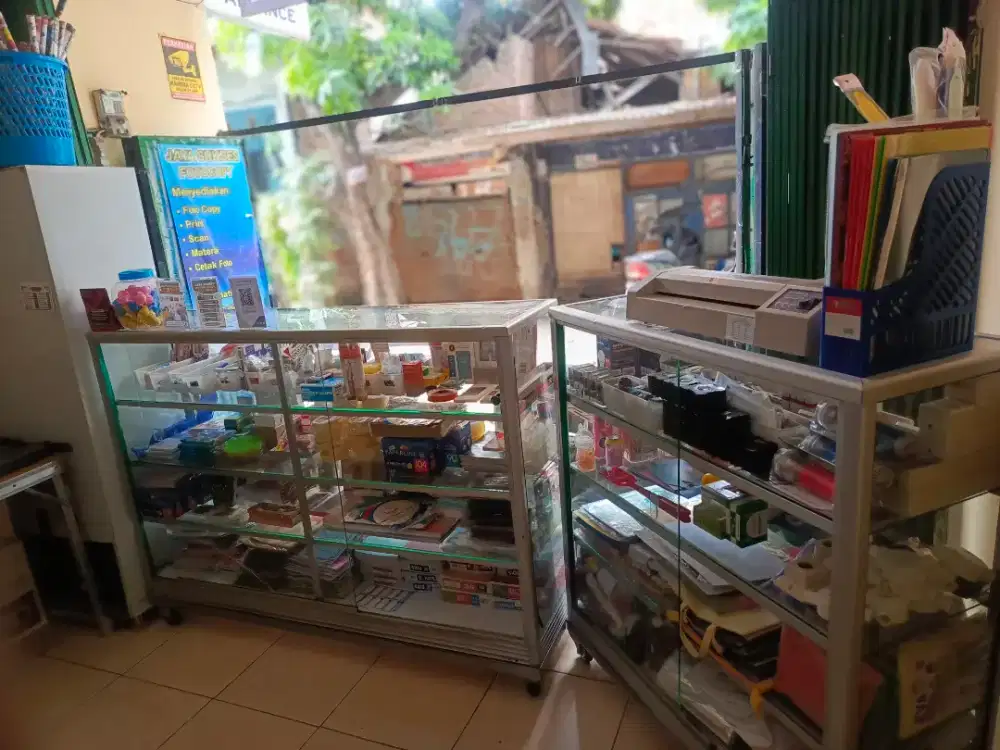 JUAL RUGI 22 JUTA Borongan Perlengkapan Fotocopy & ATK Jual Cepat