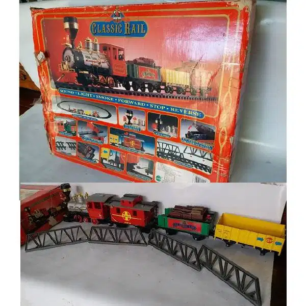New Old stock Vintage Train set Tin Toys era 70's THE CLASSIC RAIL Ori