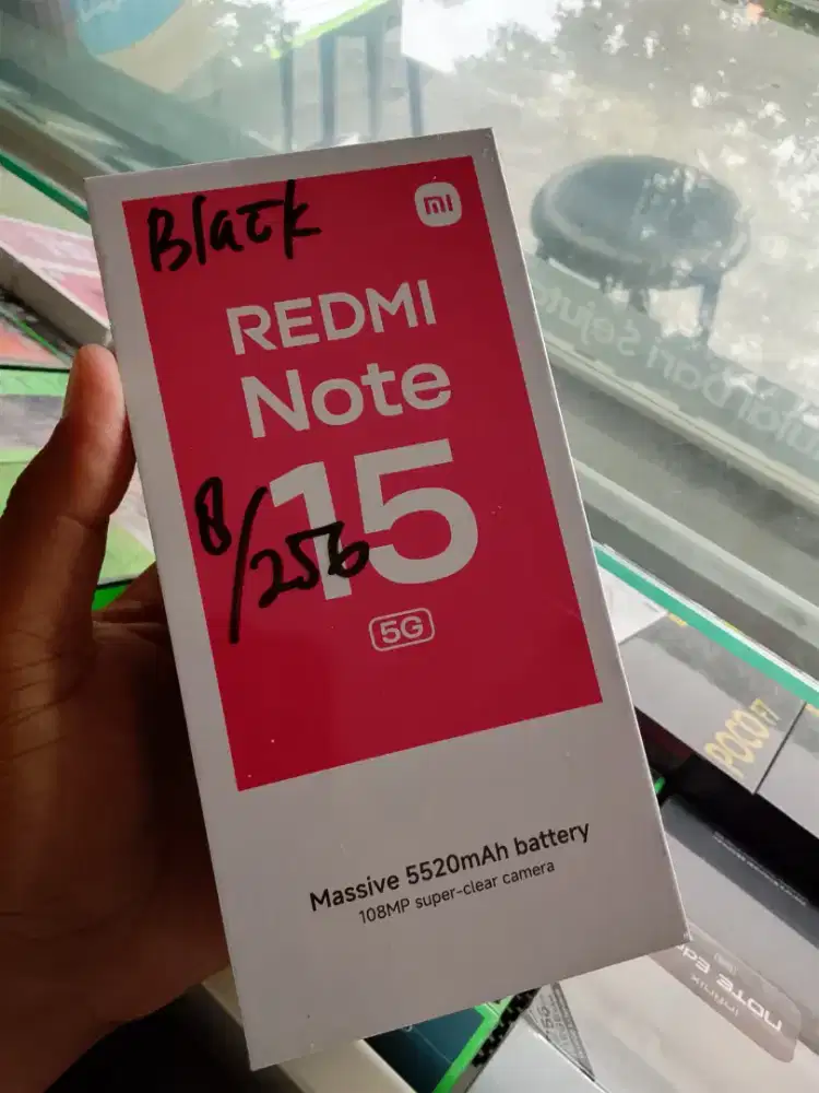 New redminote 15 5G ram8/256 garansi resmi 1 tahun