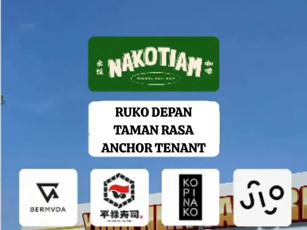 Pasadena Square South Cocok untuk Cafe & Resto! Ruko Hadap Taman Rasa Gading Serpong