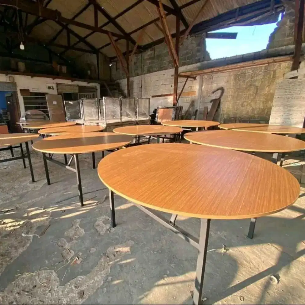 Meja lipat bulat / meja event