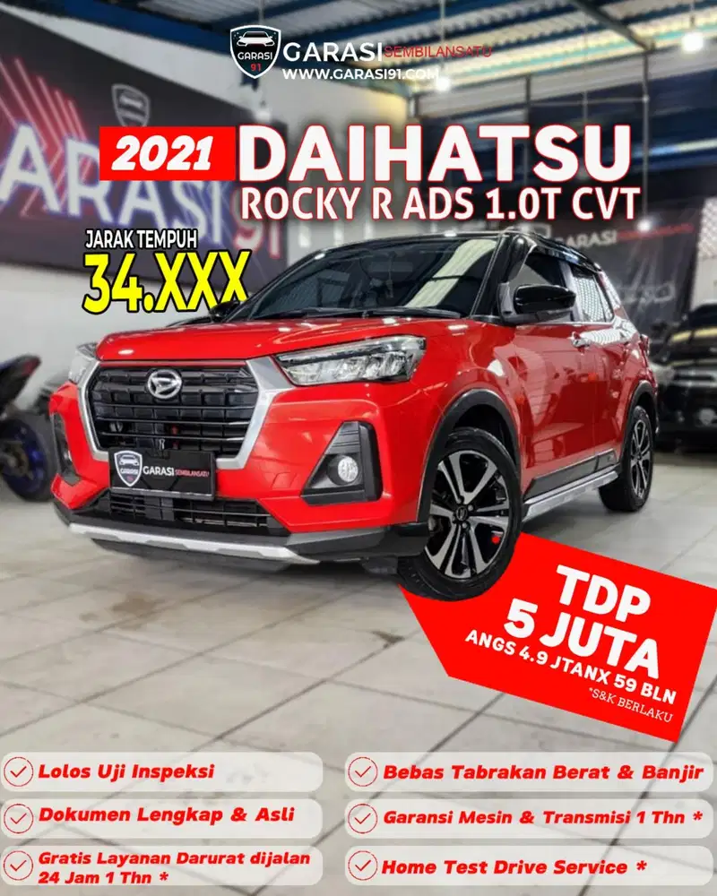 ROCKY R ADS 1.0 T TWO TONE CVT 2021 KM 34 RB LIKE NEW