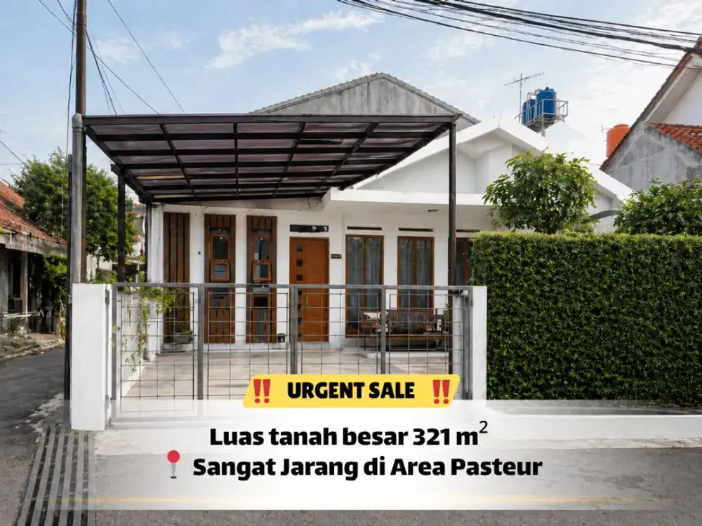Rumah Luas 321 m² Pasteur – Cocok Kost & Usaha!