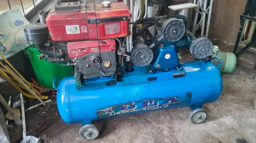 Kompresor Diesel 10 HP / 10 PK - Tabung Besar 170L