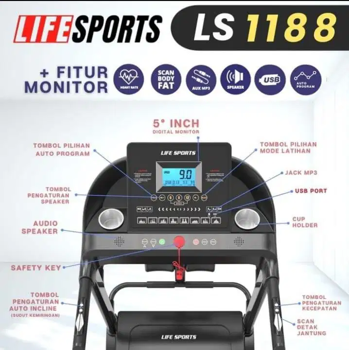 Treadmill Elektrik LS 1188