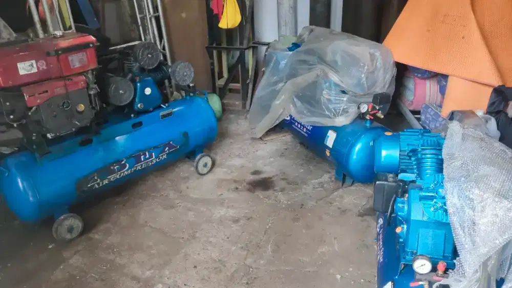 Unit Kompresor Industrial (2 Baru, 1 Diesel bekas)