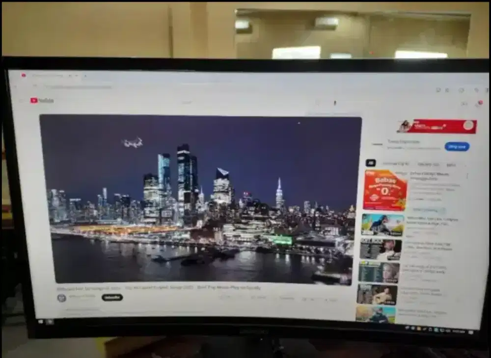 [keren] Monitor Samsung curved 24