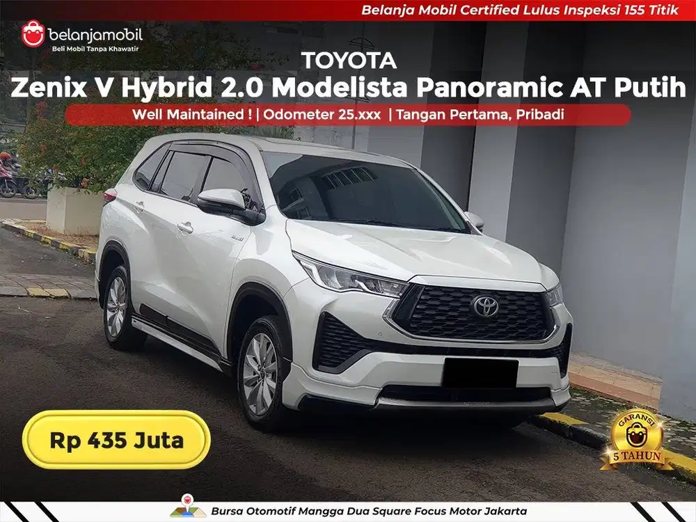 [ GARANSI 5TH ] Toyota Zenix V Hybrid 2.0 Modelista AT 2024 2025