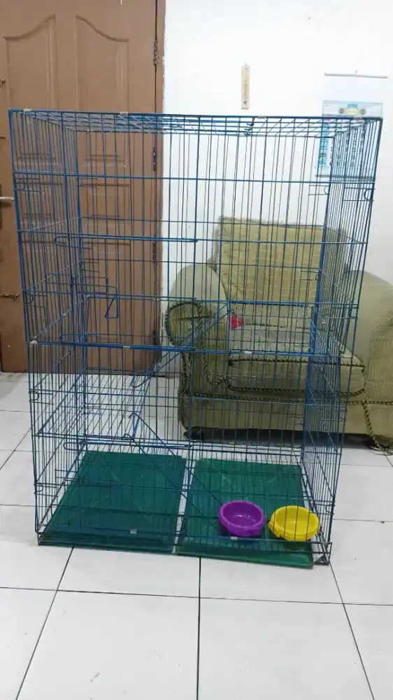 Kandang kucing 2 tingkat