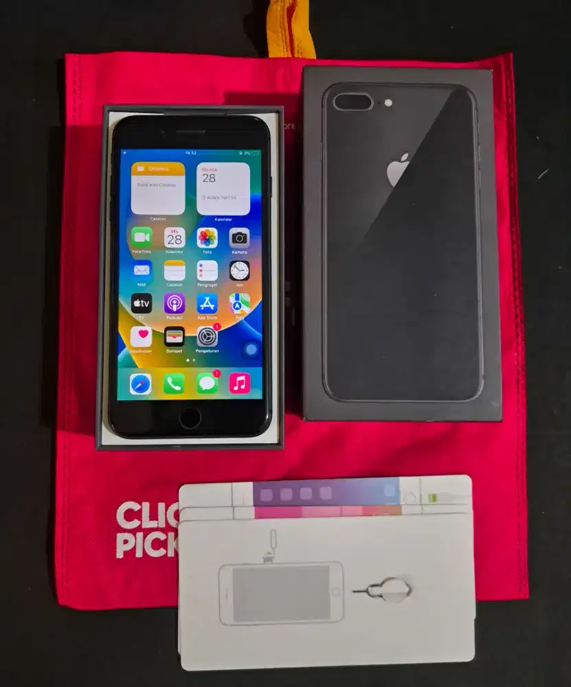 Iphone 8 plus 256 gb inter original Register