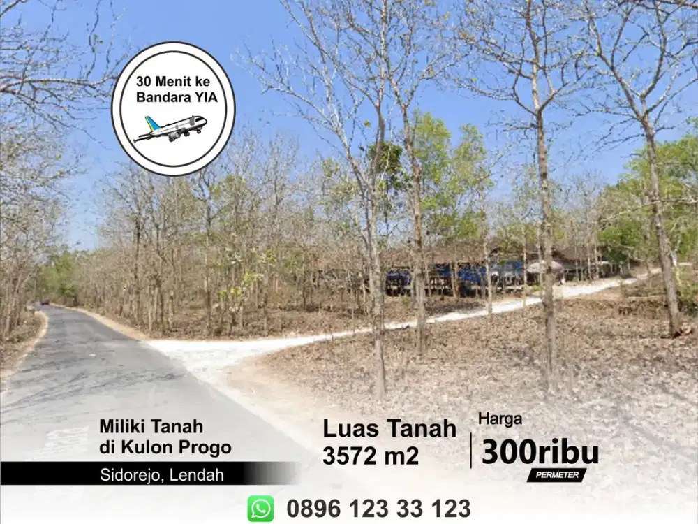 tanah di lendah kulon progo dekat Bandara YIA