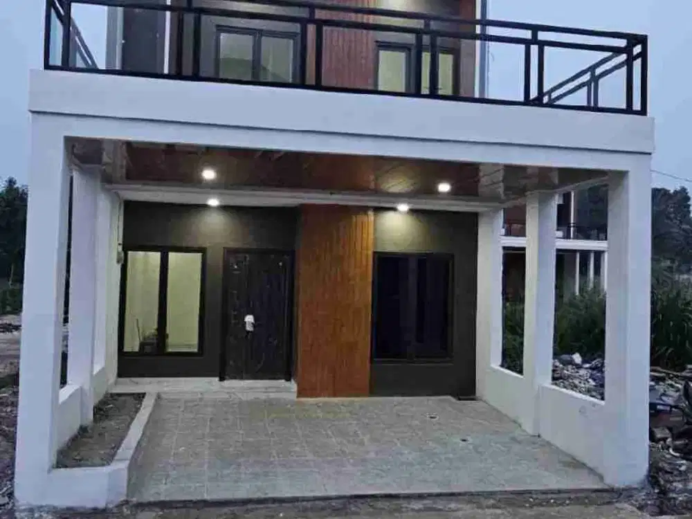 Rumah dalam cluster pinggir jalan raya utama jatiwarna dekat tol JORR jatiwarna Akses 2mobil