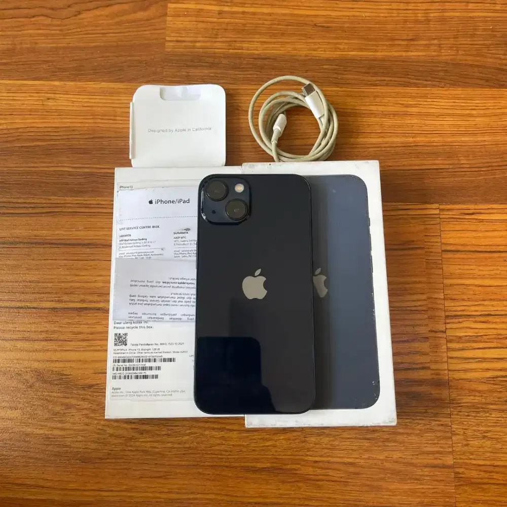 iPhone 13 128GB iBox BH 100% Garansi Des 2026 Fullset Mulus
