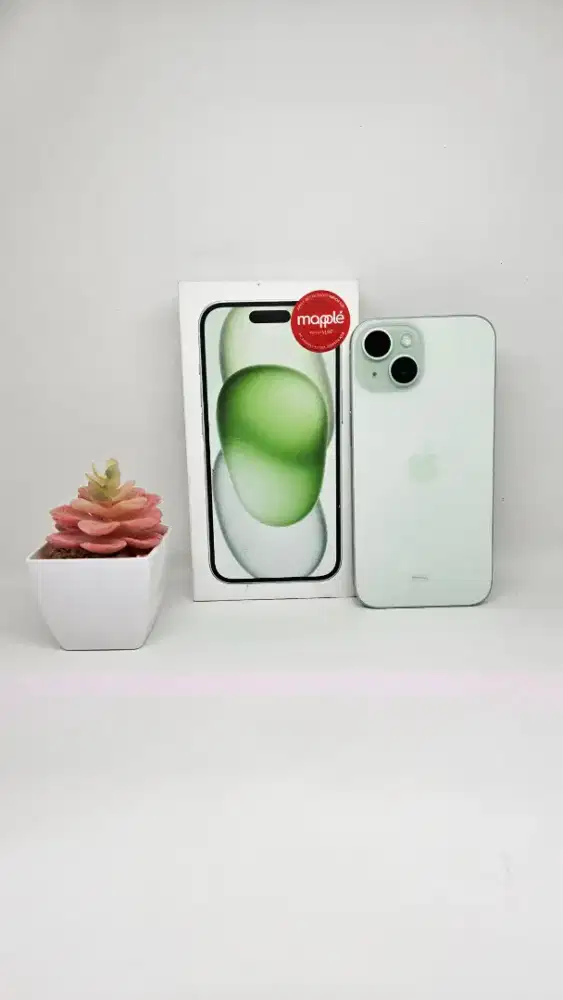 iPhone 15 128 GB - BH 93% CC 262 (Green) iBox (ID/A) 27-08-26 Like new