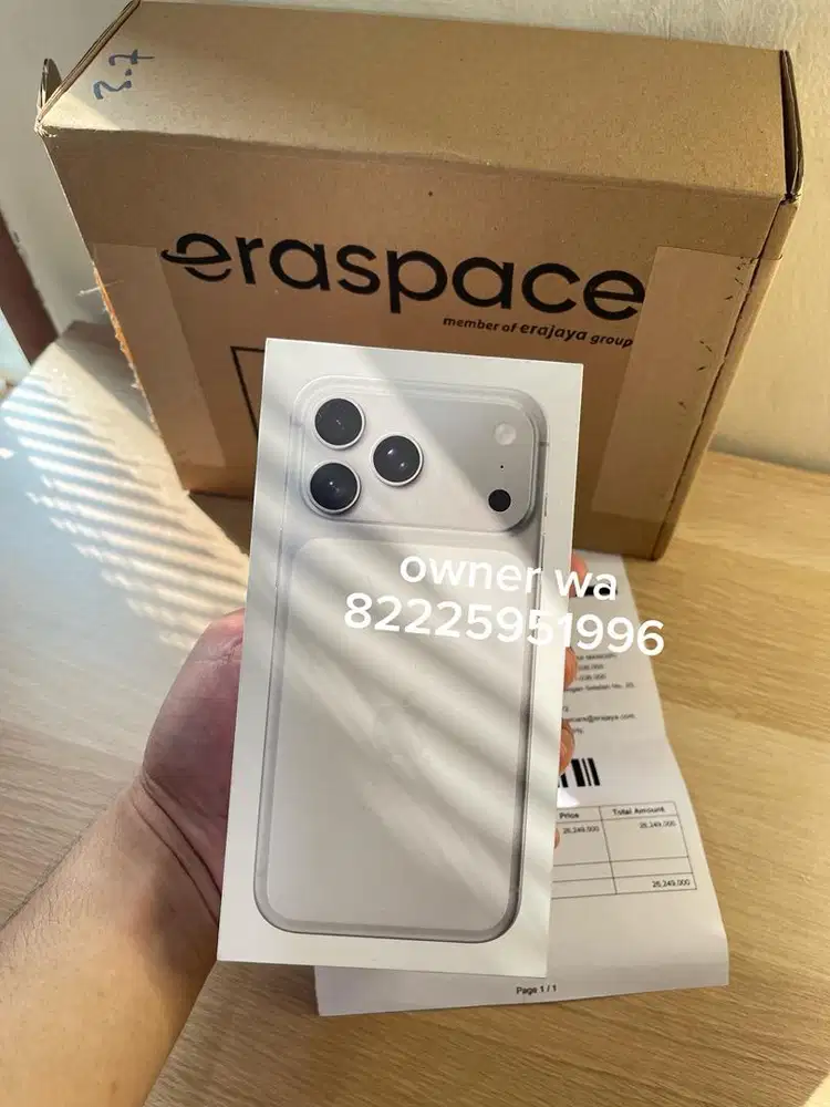 Iphone 17 Pro Max 256gb IBOX Silver LANGKA Baru