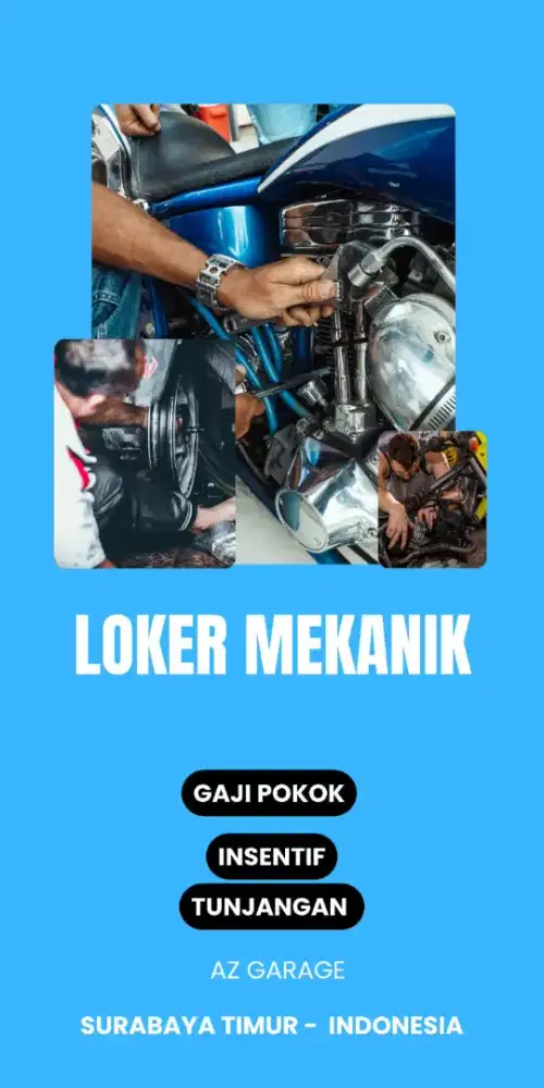 Mekanik Motor Mobil Montir Tukang