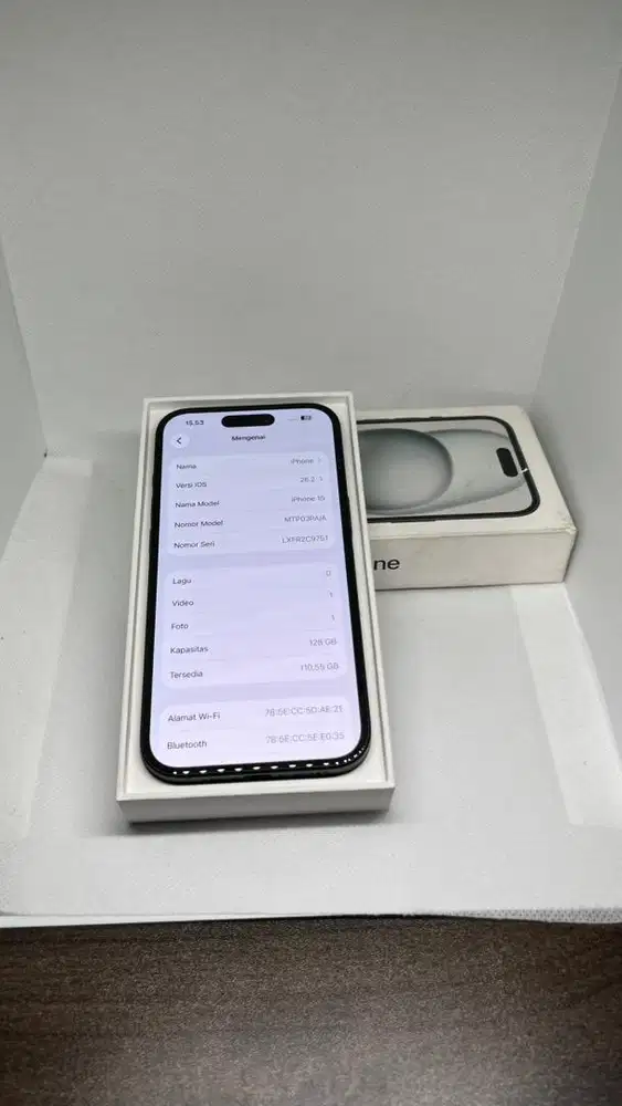 iPhone 15 128gb Black iBox bh 99 cc 152 garansi on Desember 2026
