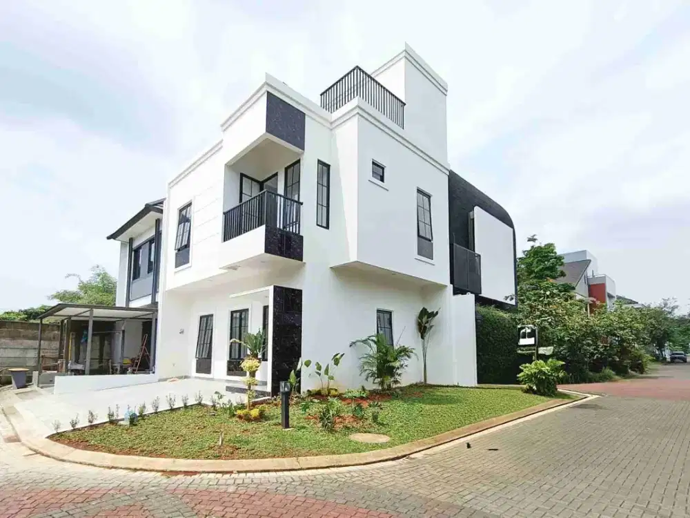 rumah hoek nusa loka brand new shm siap huni