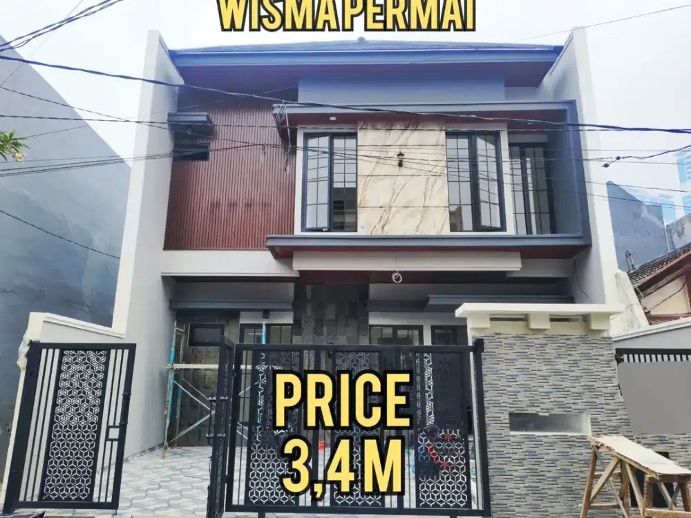 ‼️MEWAH, BARU GRESS‼️RUMAH WISMA PERMAI SELANGKAH GALAXY MALL, WISMA MUKTI, MERR, KERTAJAYA, DHARMAHUSADA, ITS, UNAIR, MULYOSARI,