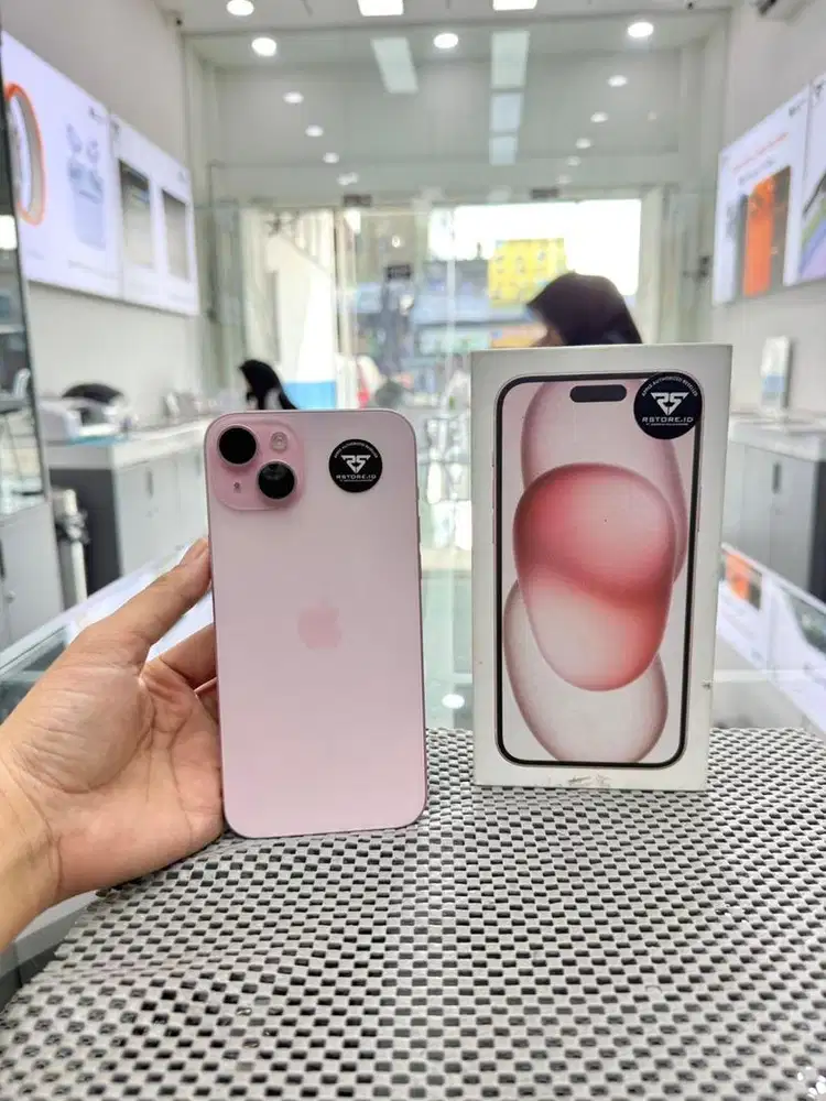 iPhone 15 Plus 128gb Fullset, Ex garansi Resmi/indonesia