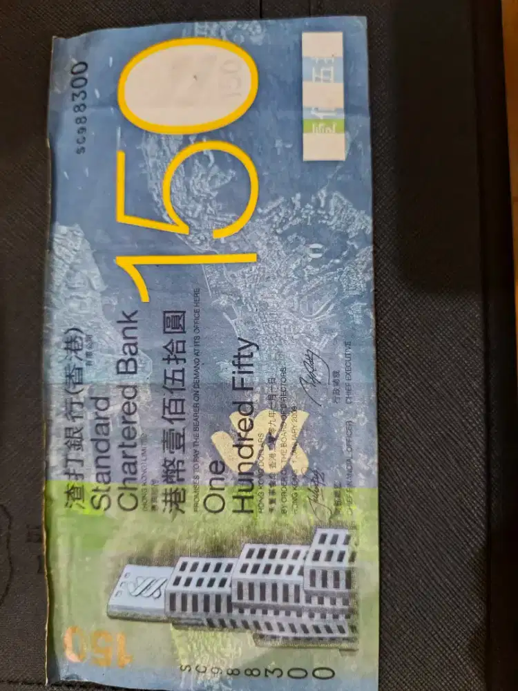 150 dollar hongkong standard chartered bank