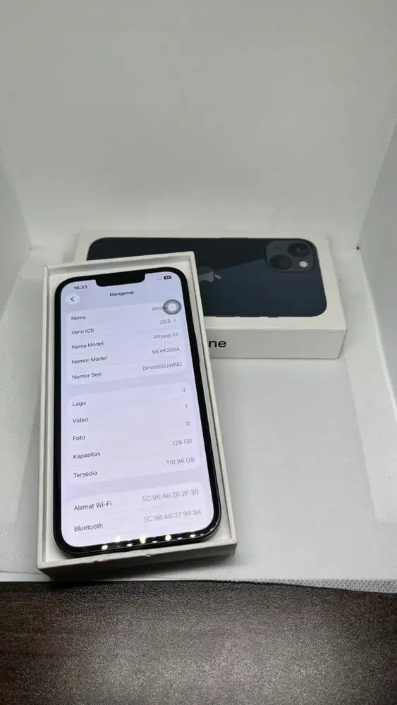 iPhone 13 128gb ibox midnight bh 92 garansi on 25 September 2026