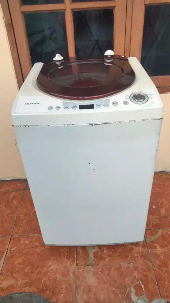Jual mesin cuci 1 tabung sudah Manual merk Polytron 8 kg