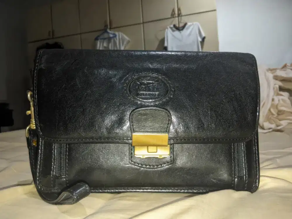 Handbag pria merek carriage ORI full berbahan kulit