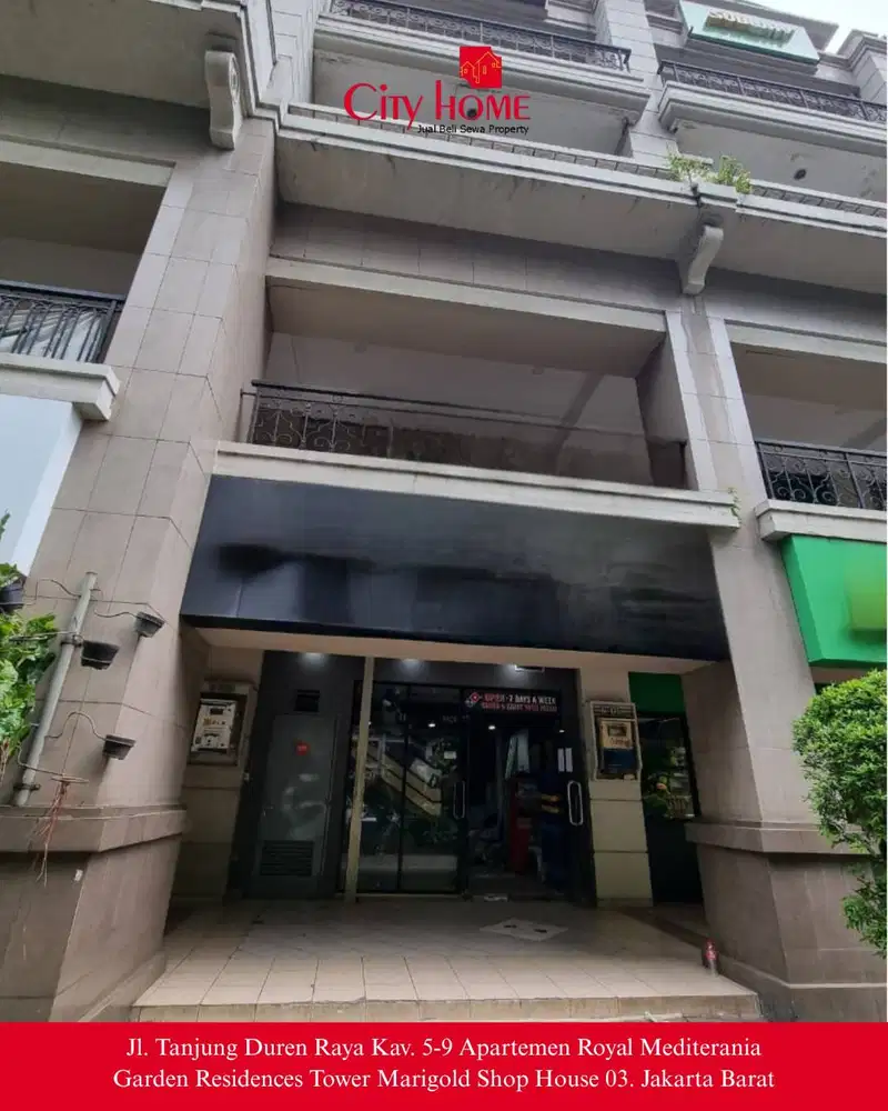 Dijual Ruko 4 Lantai Central Park – Lokasi Premium & Strategis