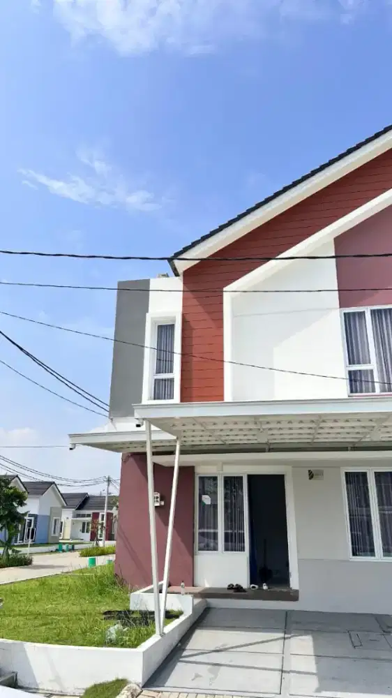 Di jual Rumah Cluster Hook 2 lantai, free 2 Ac dan Kanopi Carpot