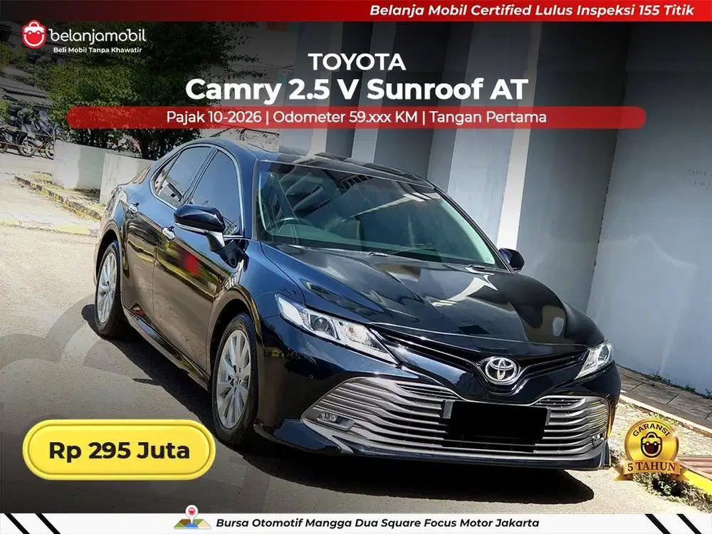 [ GARANSI 5TH ] Toyota Camry 2.5 V Sunroof AT 2020/2021