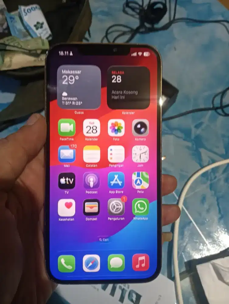 iPhone 12 pro max 128Gb 5G eks inter Indosat only permanen