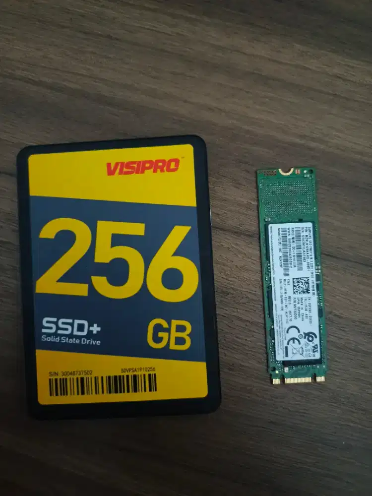 Paket SSD Samsung M.2 128GB + SSD Visipro 256GB - Bekas Normal