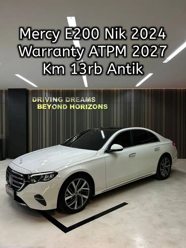 Mercedes Benz E200 Exclusive Line AT 2024 Putih Km13rb Nik B1458JEP