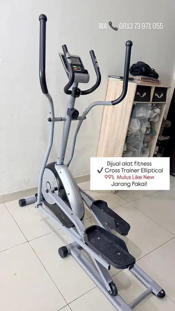 Dijual! Cross Trainer Elliptical merk Life Fitness 99% Like New Mulus