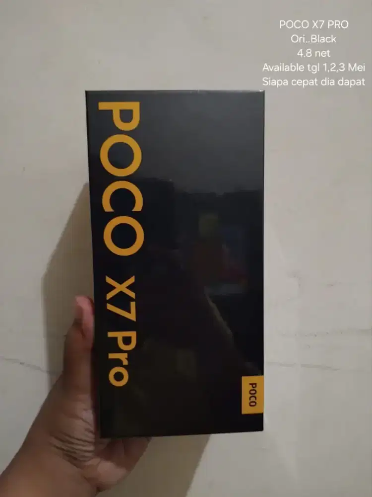 Poco x7 pro, hitam