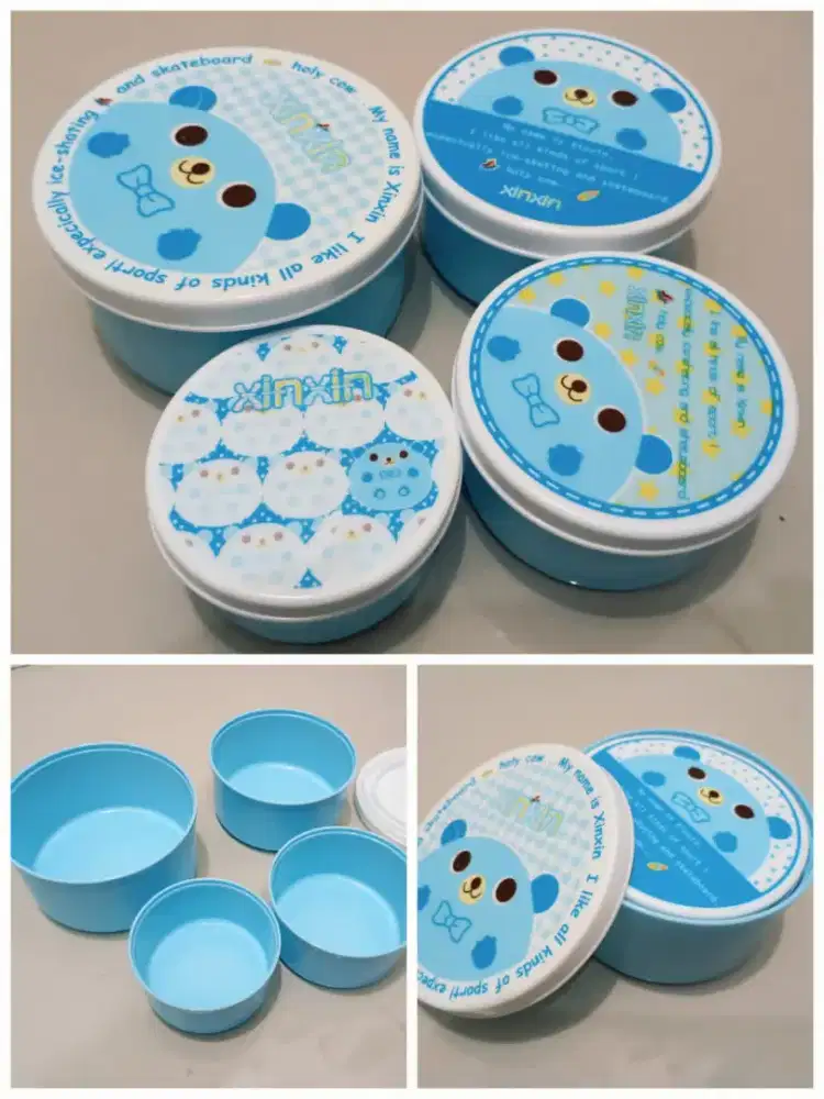 Wadah Makanan Plastik 4 Pcs