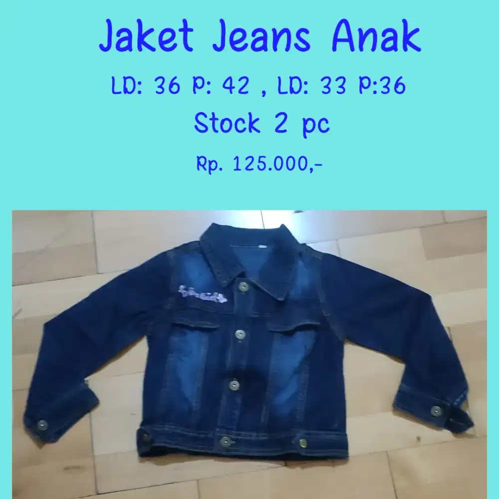 Jaket jeans anak