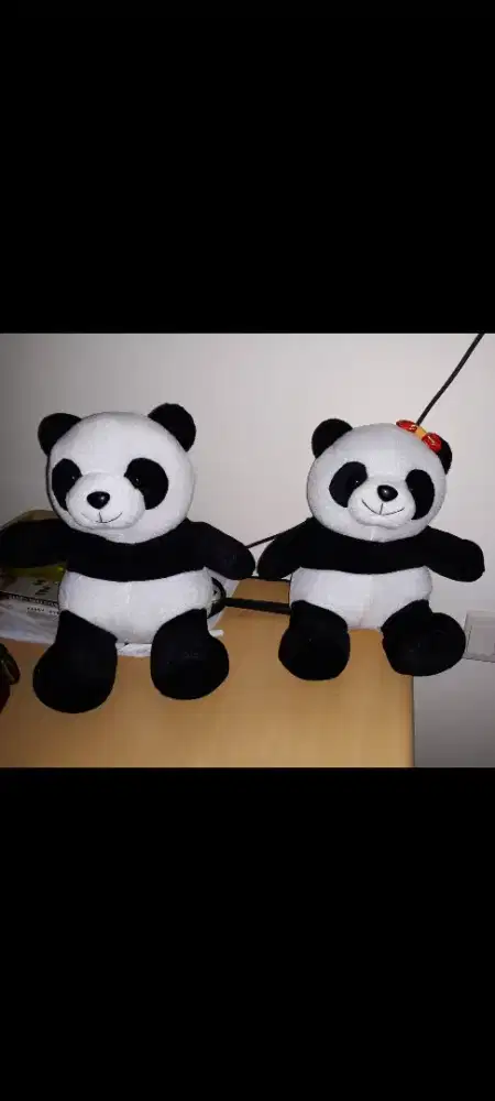 Boneka panda sepasang