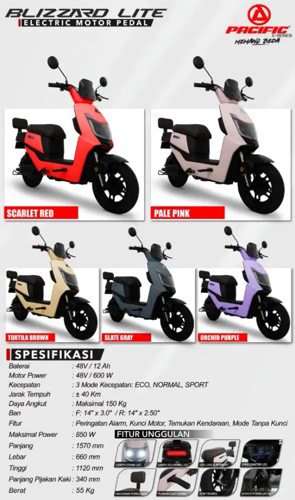 Jual sepeda listrik cash/credit