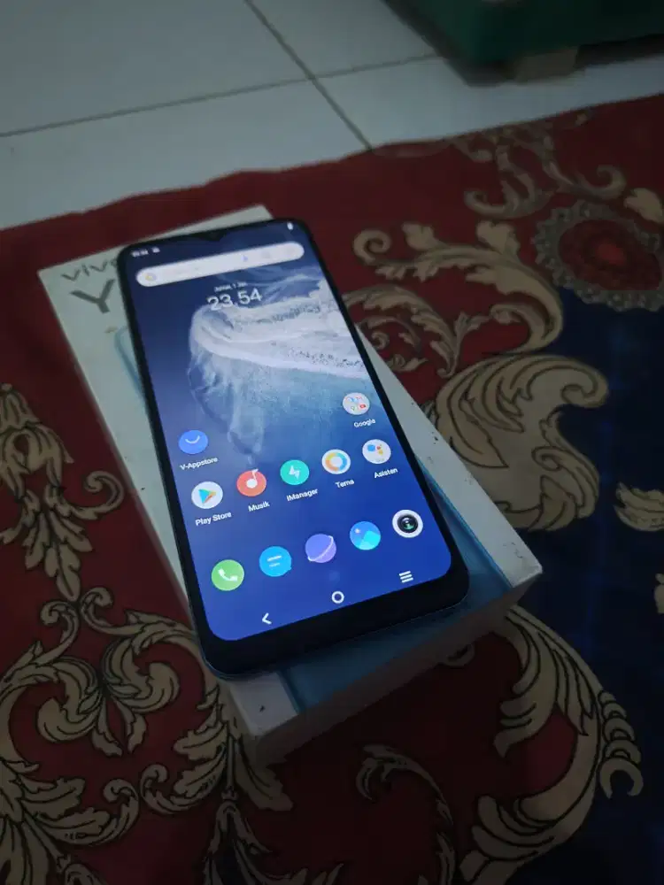 vivo y15s 64gb blue fulset