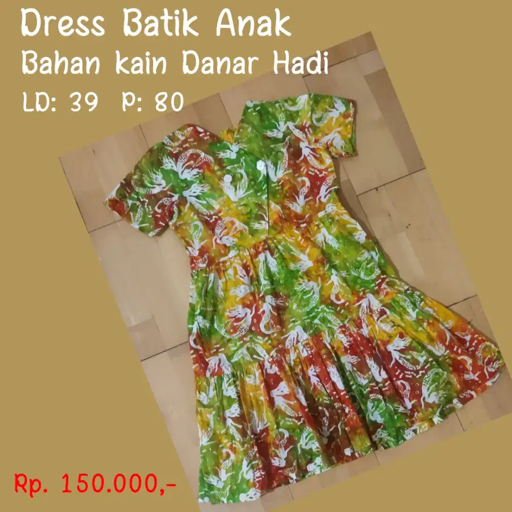 Dress batik anak / remaja