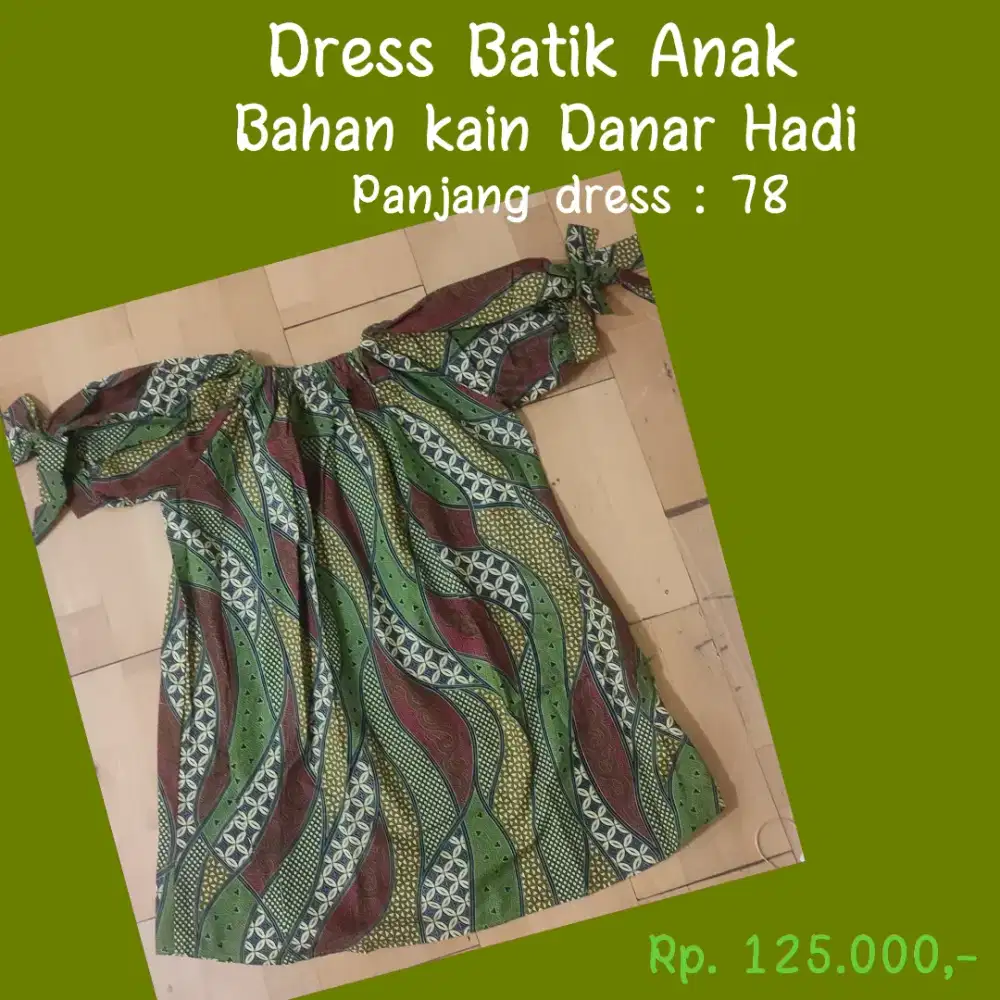 Dress batik anak / remaja