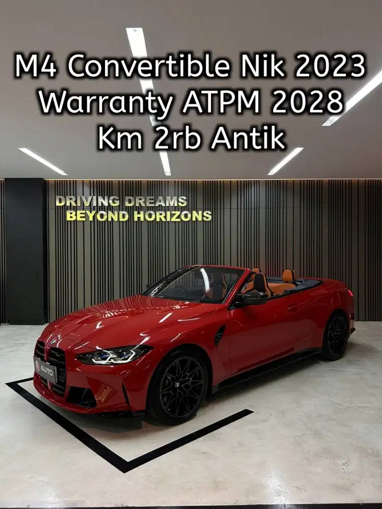 BMW M4 Competition Convertible 2023 Merah Km2rb M4C B4MCC Cabriolet