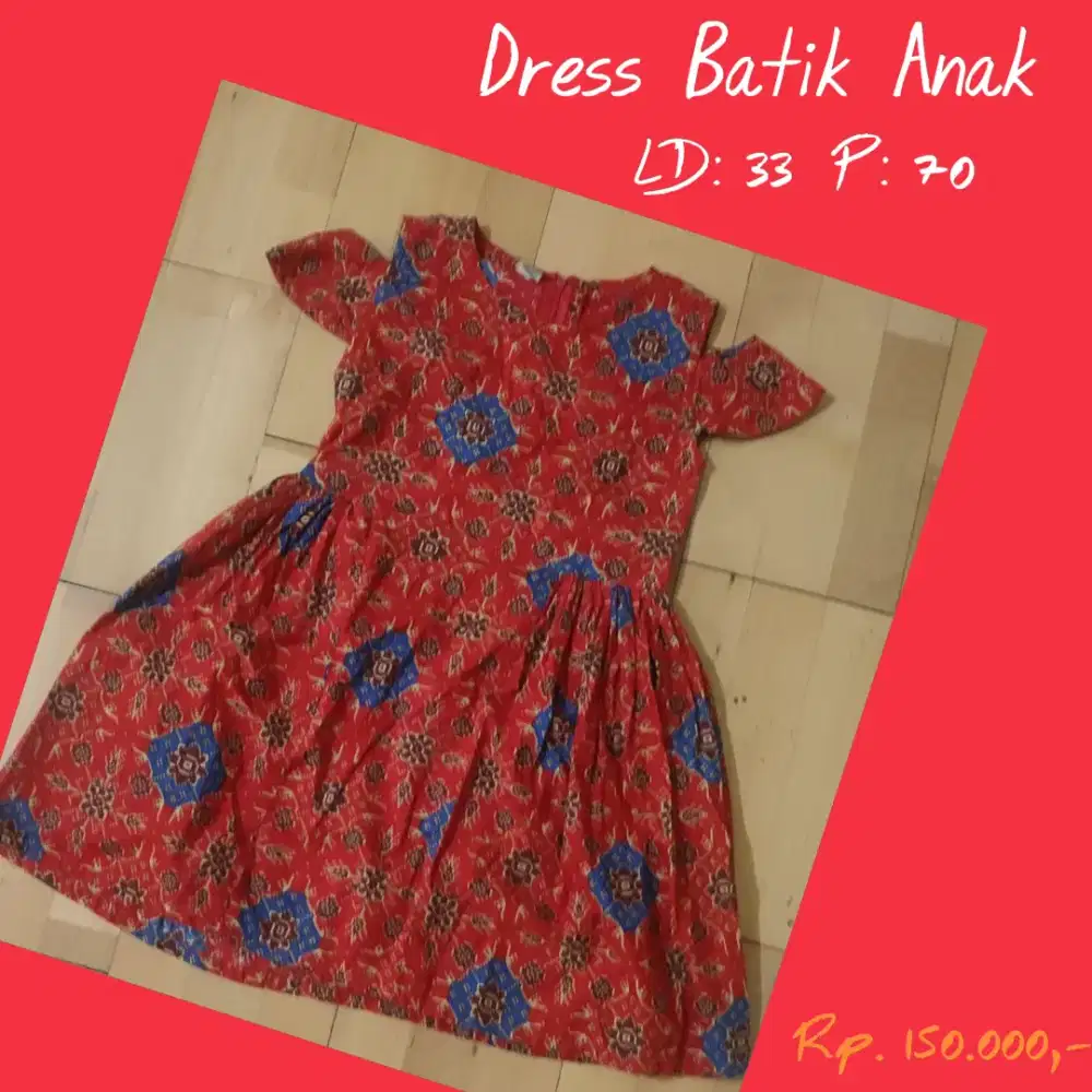 Dress batik anak / remaja