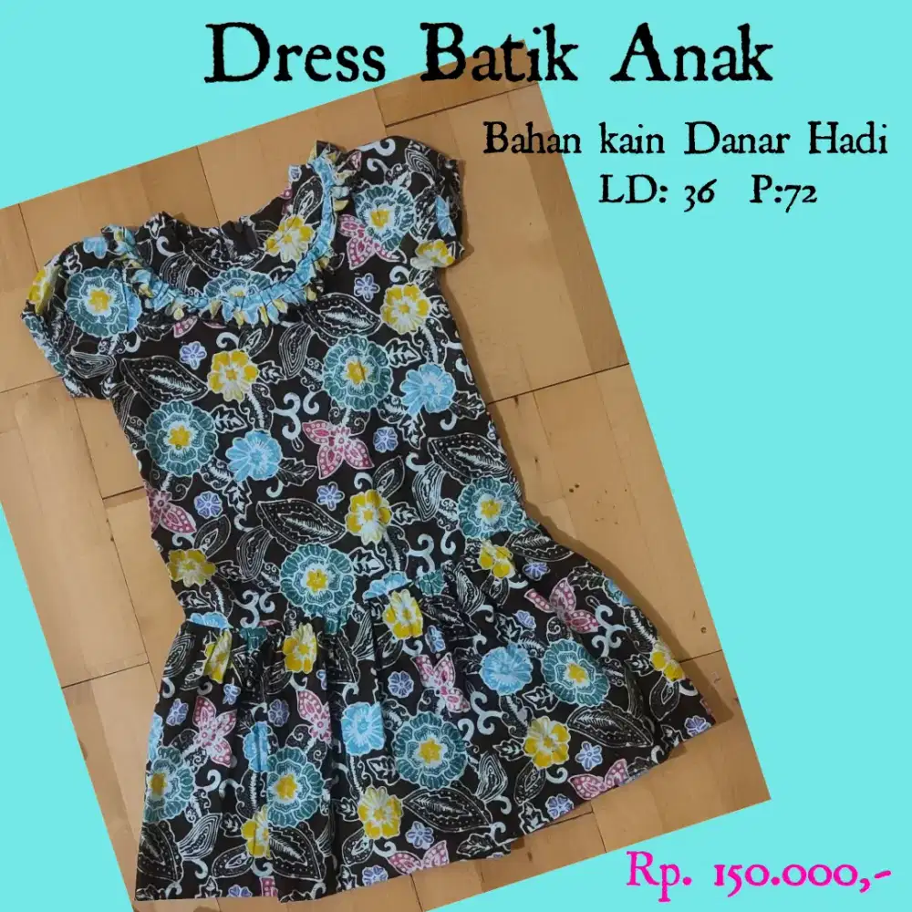 Dress batik anak / remaja