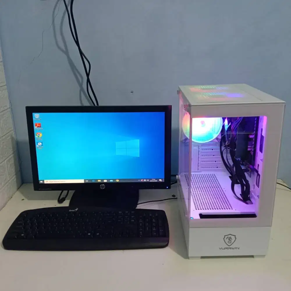Ready PC Set Murah Core i5 Gen4 RAM 8G GB SSD 128 GB RGB Bergaransi