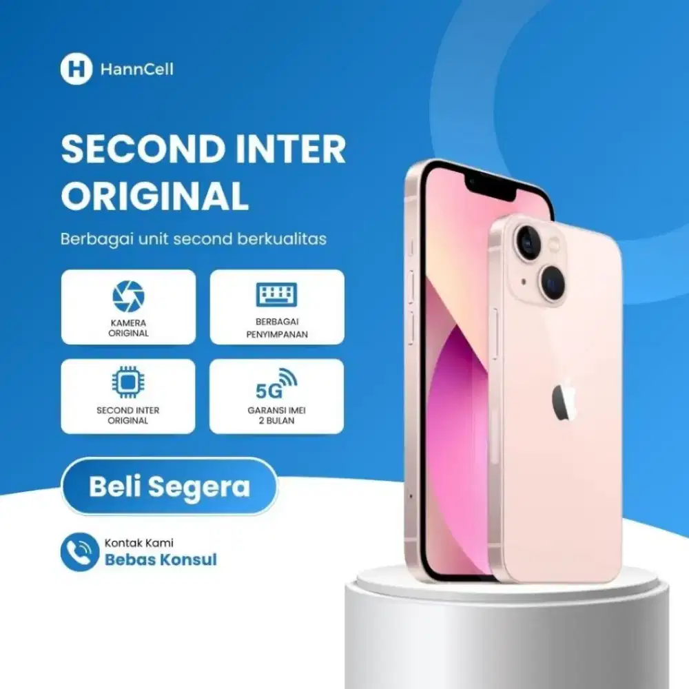 IP 13 Second Inter 128GB/256GB Layar Jernih.